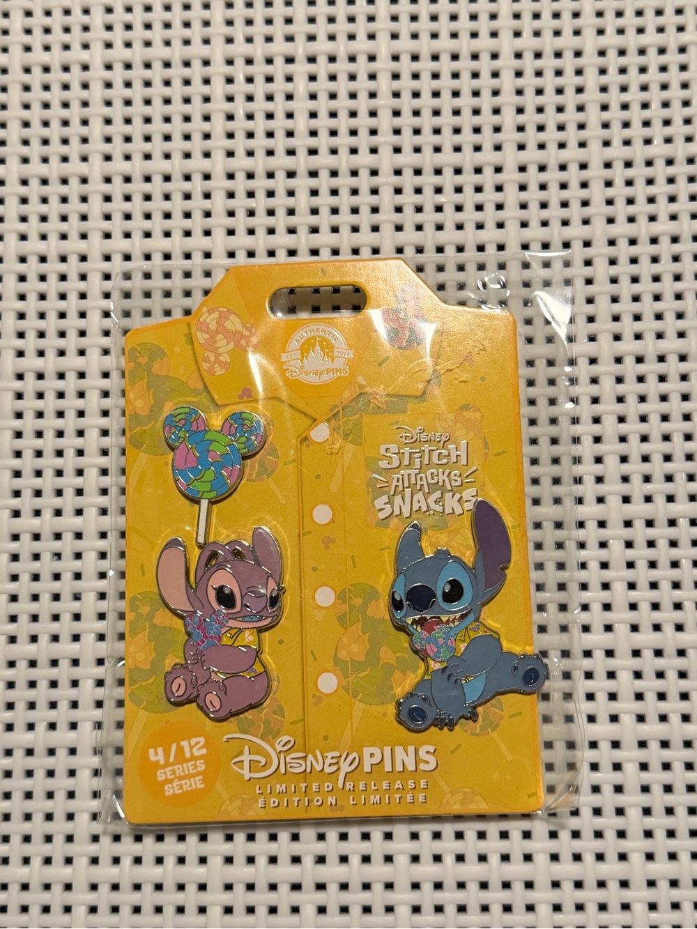 Stitch Attacks Snack Pin Set #4 out of 12 Lollipop/April
